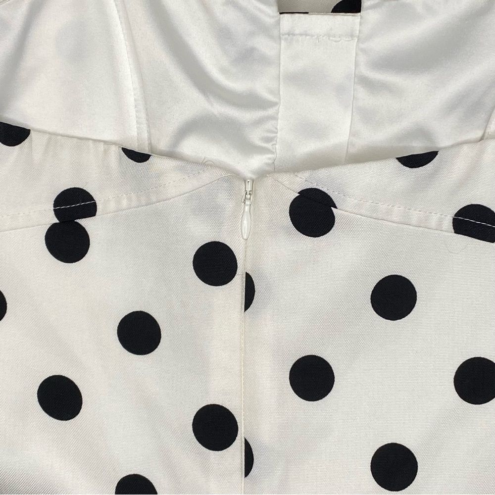 ***SOLD*** Bardot Suri Peplum Dress Polka Dot Strapless Size 8/M - Picture 10 of 13